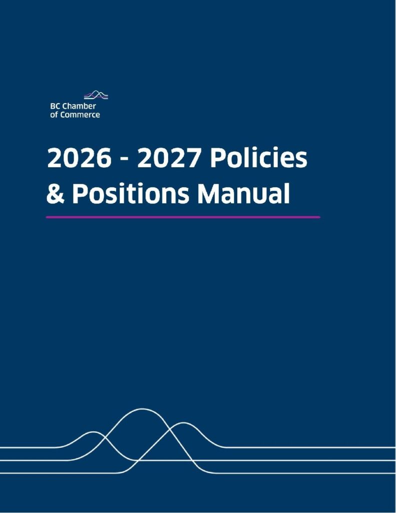 2026-27 BC Chamber of Commerce Policies and Position Manual